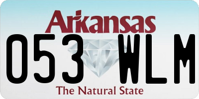 AR license plate 053WLM
