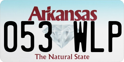 AR license plate 053WLP
