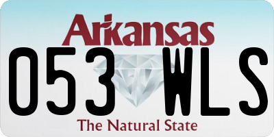 AR license plate 053WLS