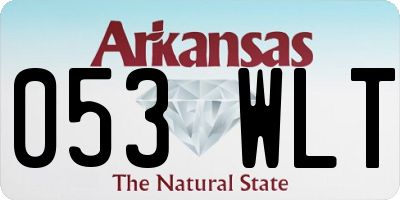 AR license plate 053WLT