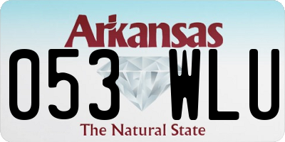 AR license plate 053WLU