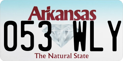 AR license plate 053WLY