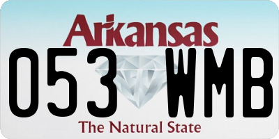 AR license plate 053WMB
