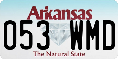 AR license plate 053WMD