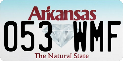 AR license plate 053WMF