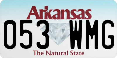 AR license plate 053WMG