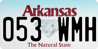 AR license plate 053WMH