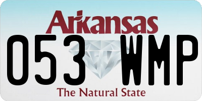 AR license plate 053WMP