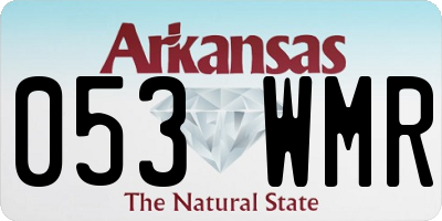 AR license plate 053WMR