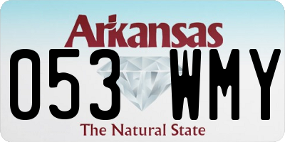 AR license plate 053WMY