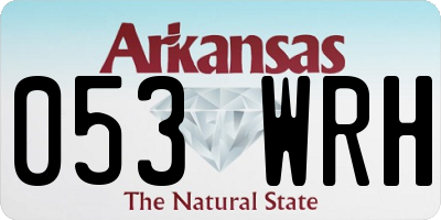 AR license plate 053WRH