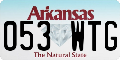 AR license plate 053WTG
