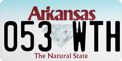 AR license plate 053WTH