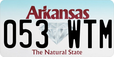 AR license plate 053WTM