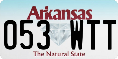 AR license plate 053WTT