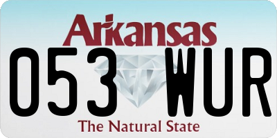 AR license plate 053WUR