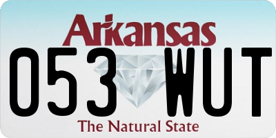AR license plate 053WUT