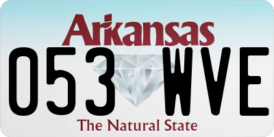 AR license plate 053WVE