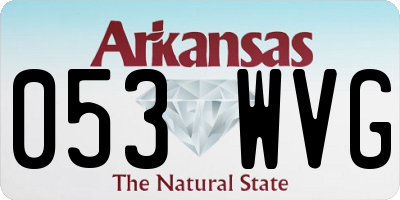 AR license plate 053WVG