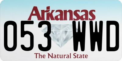 AR license plate 053WWD