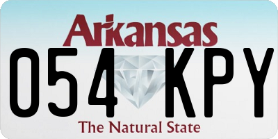 AR license plate 054KPY