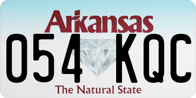 AR license plate 054KQC