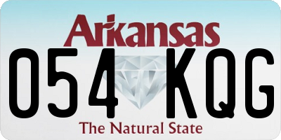 AR license plate 054KQG