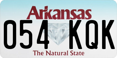 AR license plate 054KQK