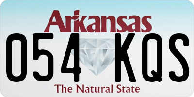 AR license plate 054KQS