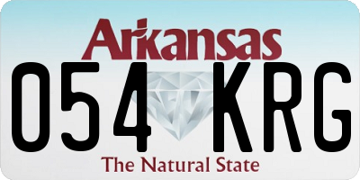 AR license plate 054KRG