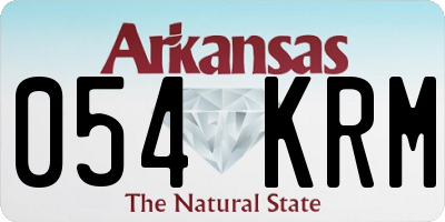 AR license plate 054KRM