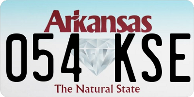AR license plate 054KSE