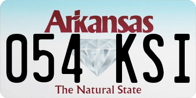 AR license plate 054KSI