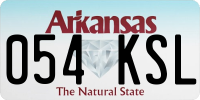 AR license plate 054KSL