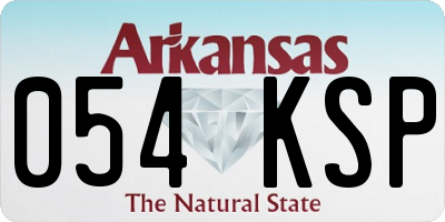 AR license plate 054KSP