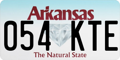 AR license plate 054KTE