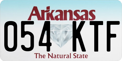 AR license plate 054KTF