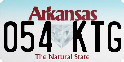 AR license plate 054KTG