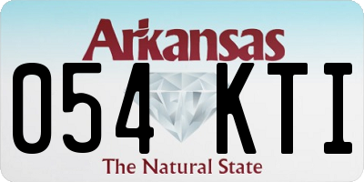 AR license plate 054KTI