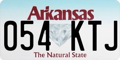 AR license plate 054KTJ