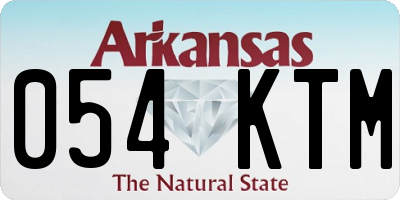 AR license plate 054KTM