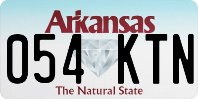 AR license plate 054KTN