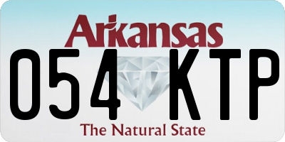 AR license plate 054KTP