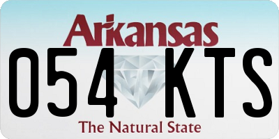 AR license plate 054KTS