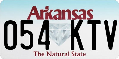 AR license plate 054KTV