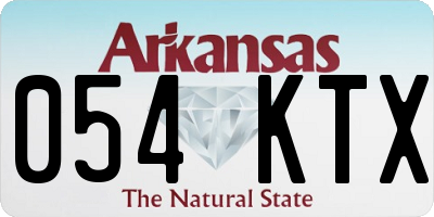 AR license plate 054KTX