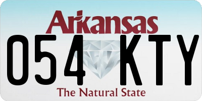 AR license plate 054KTY