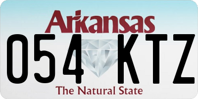 AR license plate 054KTZ
