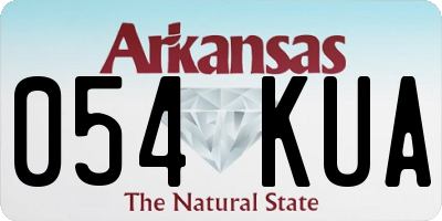 AR license plate 054KUA