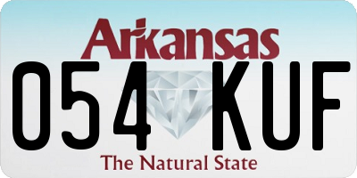 AR license plate 054KUF
